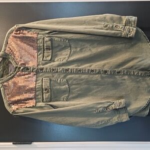 Anthropologie Sequined Cargo